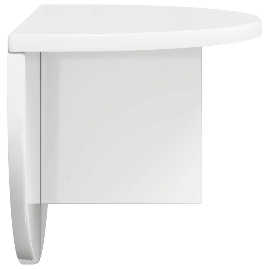 Étagère Murale Blanc brillant 48 x 24 x 24 cm Bois d'ingénierie - 6