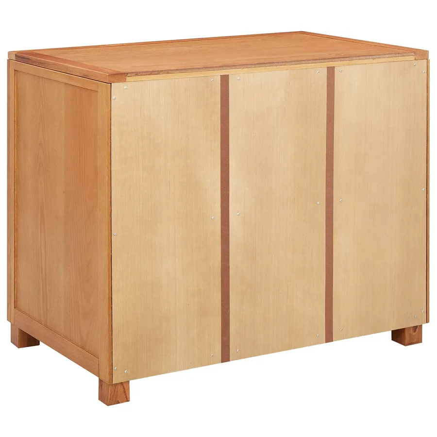 Armoire avec tiroir Marron 80 x 50 x 70 cm Bois de chêne massif - 6