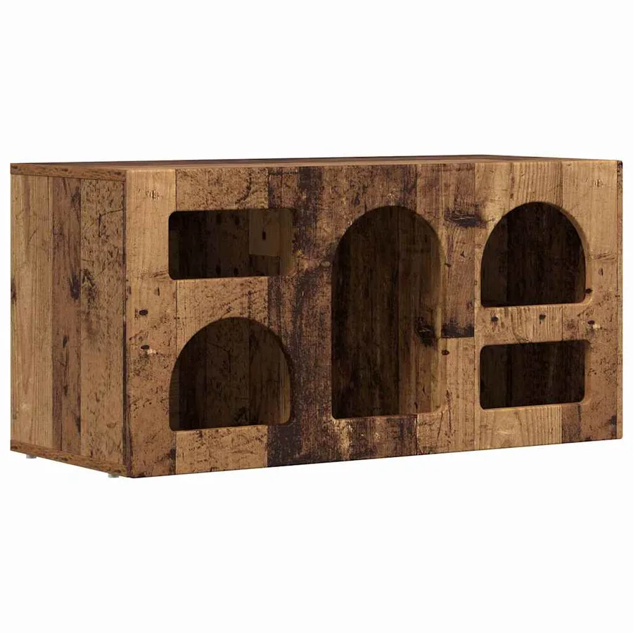 Meuble TV ELST 80 x 35 x 40 cm Bois ancien Bois d'ingénierie - 2