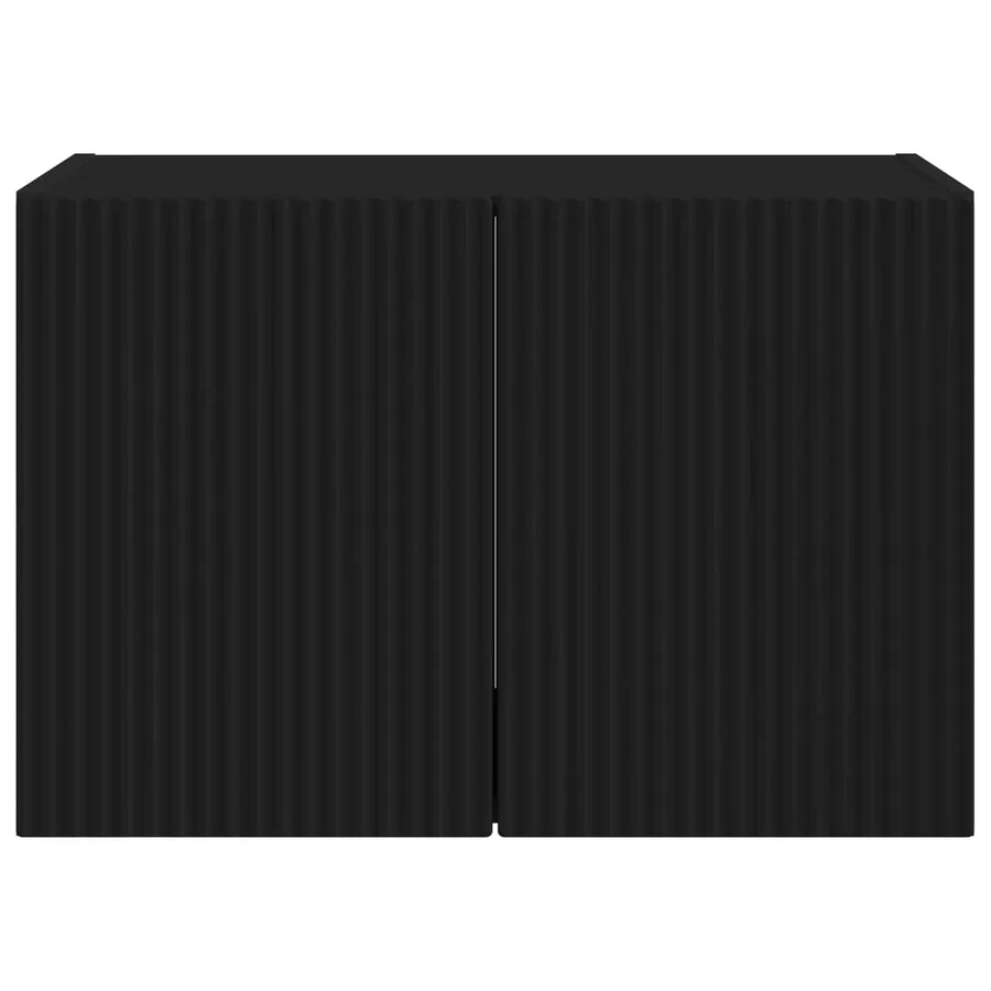 Meuble TV mural Noir 59,5 x 31 x 40 cm Bois d'ingénierie - 6