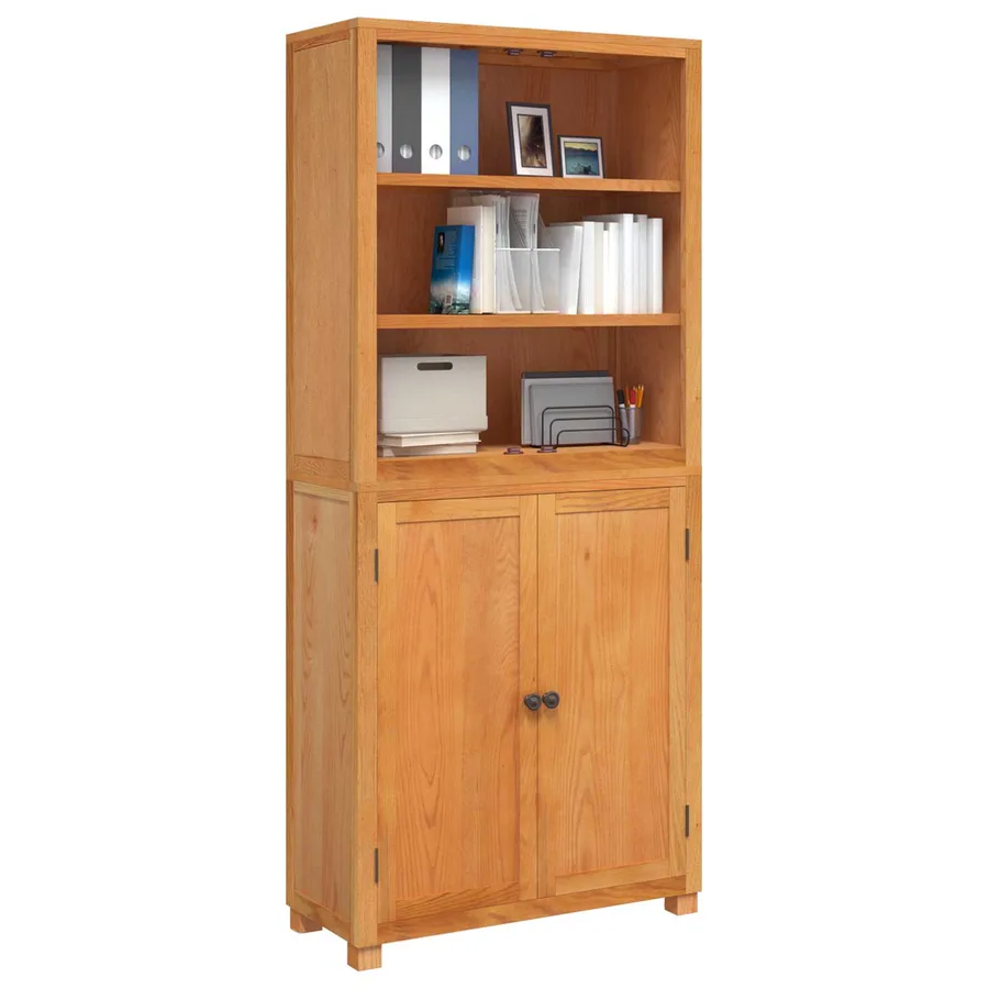 Ensemble de meubles de rangement 2 pc Naturel 80 x 35 x 185 cm - 3