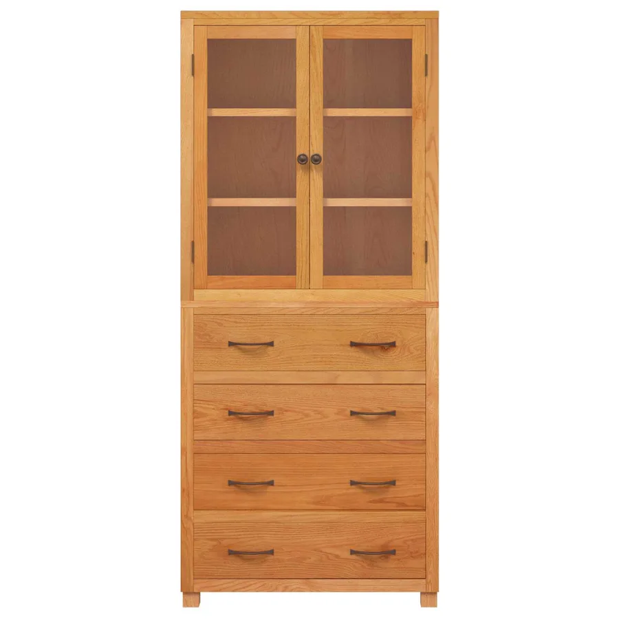 Ensemble de meubles de rangement 2 pc Naturel 80 x 35 x 185 cm - 7