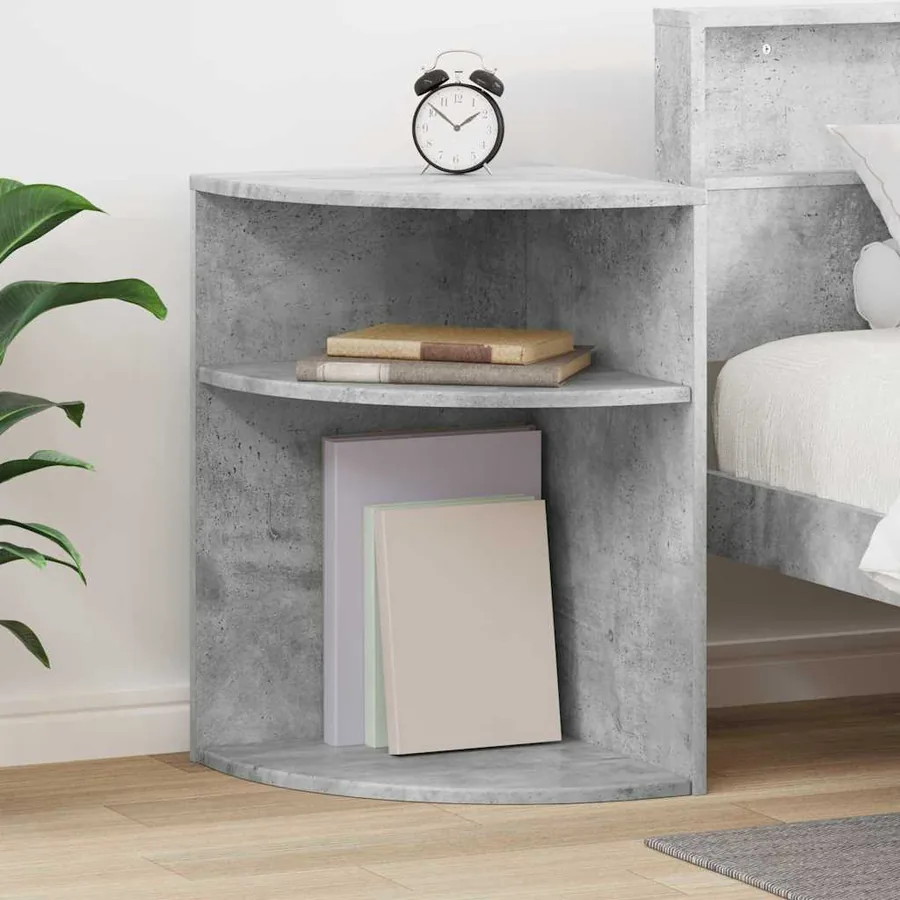 Table d'appoint Gris béton 39,7 x 39,7 x 60 cm