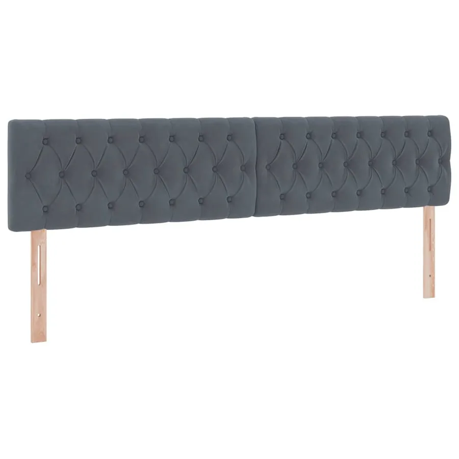 Lit de rangement LED avec matelas Gris foncé 200 x 200 cm - 8