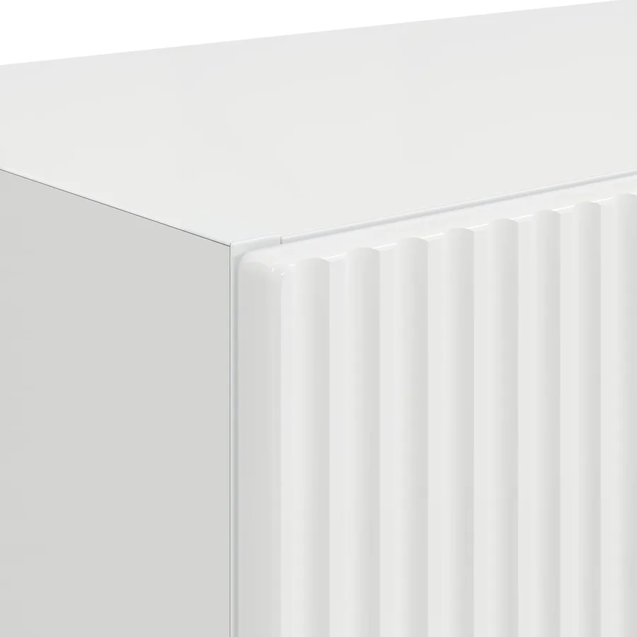 Meuble TV mural 2 pcs Blanc brillant 59,5 x 31 x 40 cm - 9
