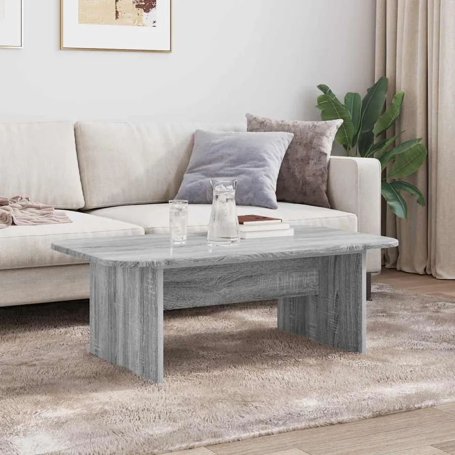 Table basse Gris Sonoma 93 x 53 x 33 cm Bois d'ingénierie - 4