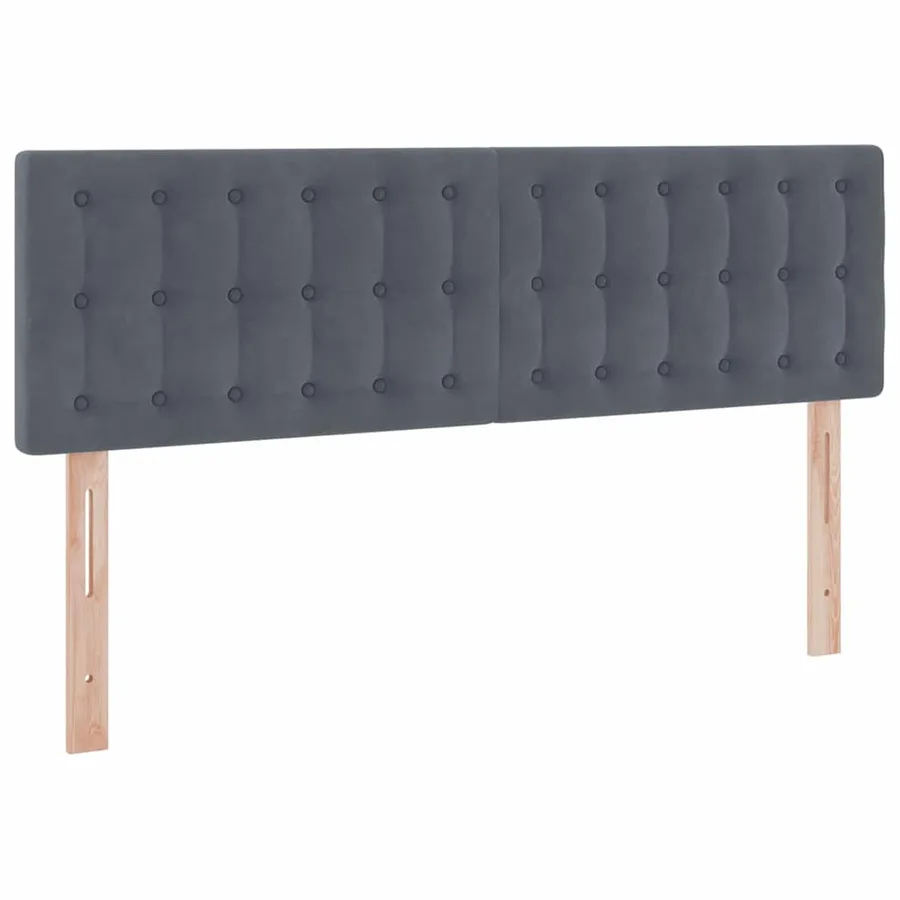 Lit de rangement LED avec matelas Gris foncé 140 x 190 cm - 10