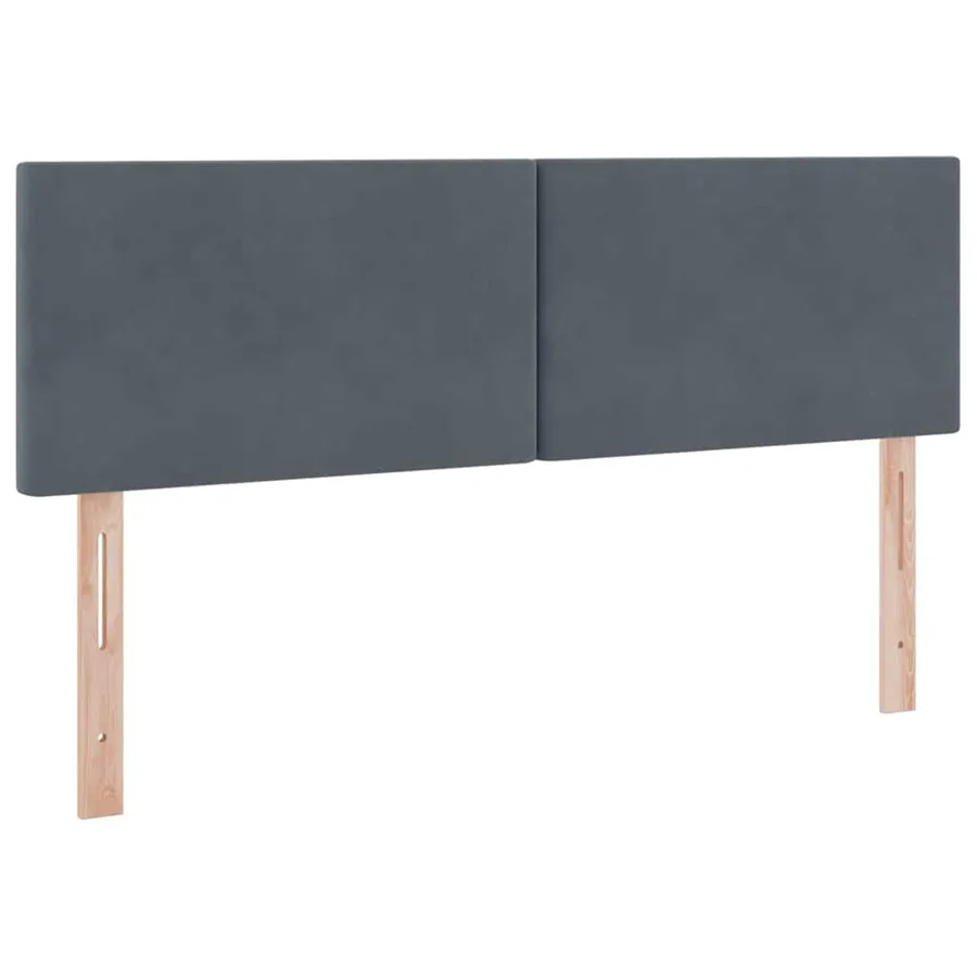 Lit de rangement LED avec matelas Gris foncé 140 x 190 cm - 8