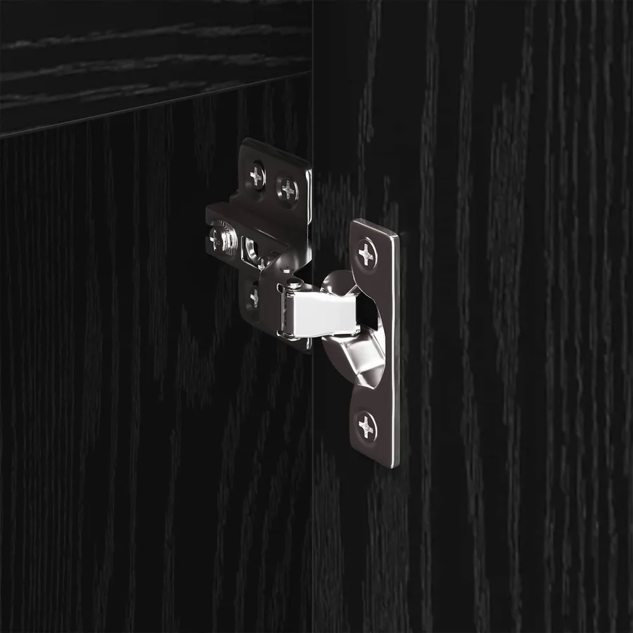 Meuble d'appoint Chêne noir 96,5 x 30 x 75 cm Bois d'ingénierie - 11