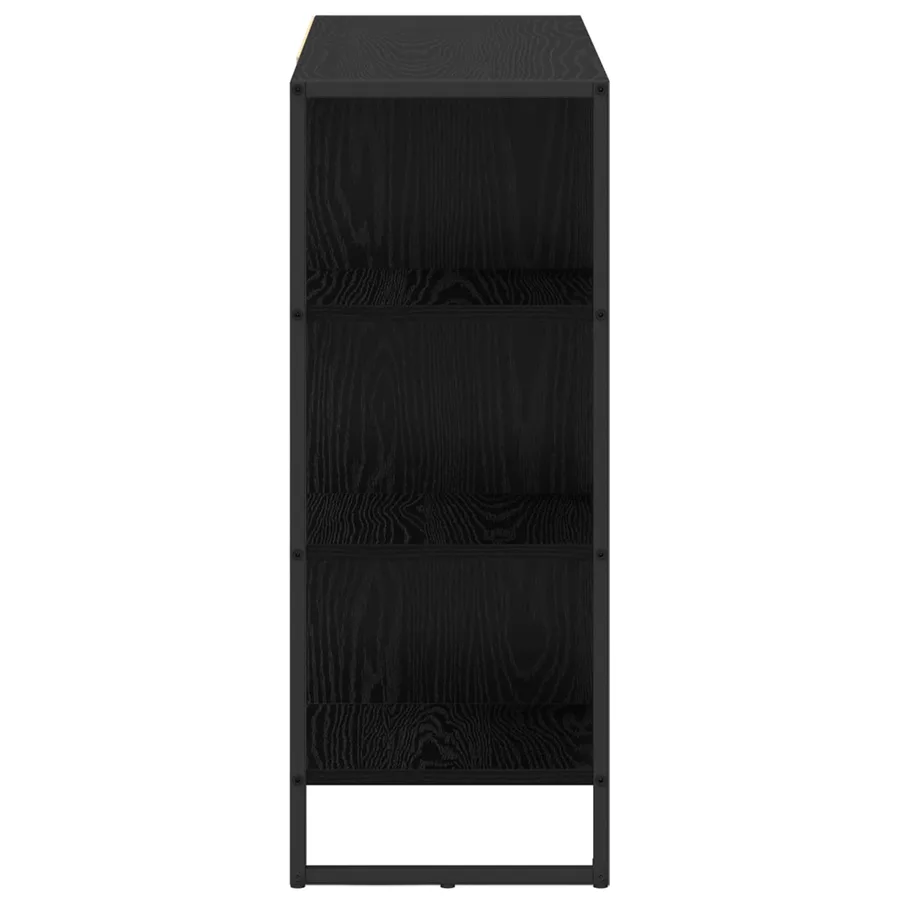 Meuble d'appoint Chêne noir 96,5 x 30 x 75 cm Bois d'ingénierie - 7