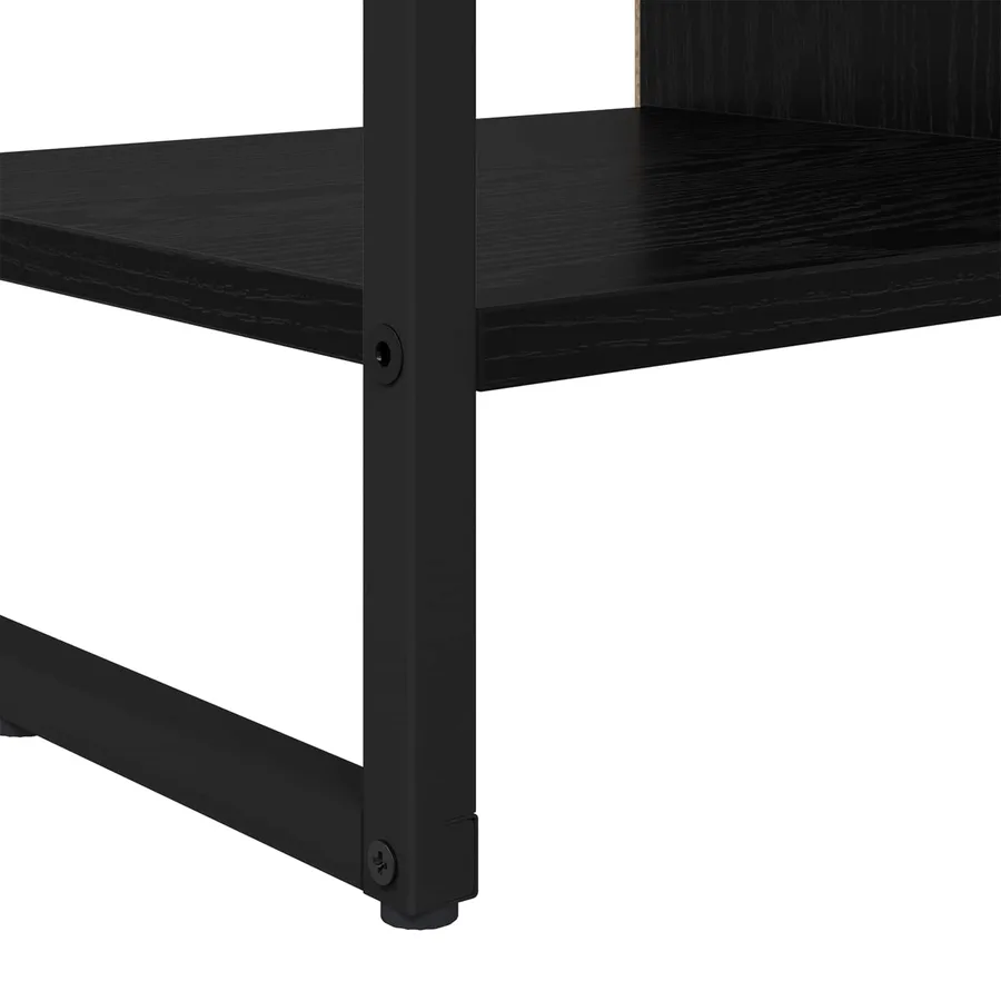 Meuble d'appoint Chêne noir 96,5 x 30 x 75 cm Bois d'ingénierie - 8