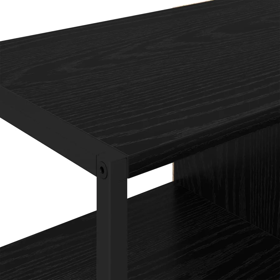 Meuble d'appoint Chêne noir 96,5 x 30 x 75 cm Bois d'ingénierie - 9