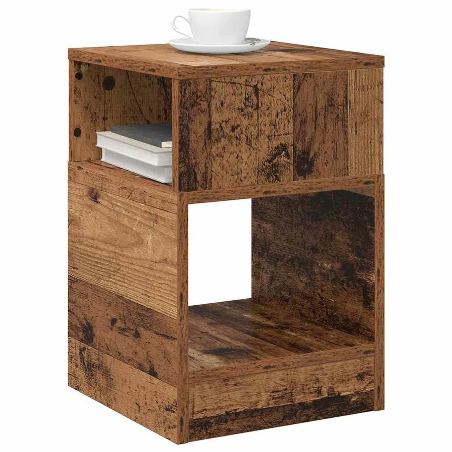 Table d'appoint 2 pcs Bois ancien 30,5 x 30 x 45 cm - 3