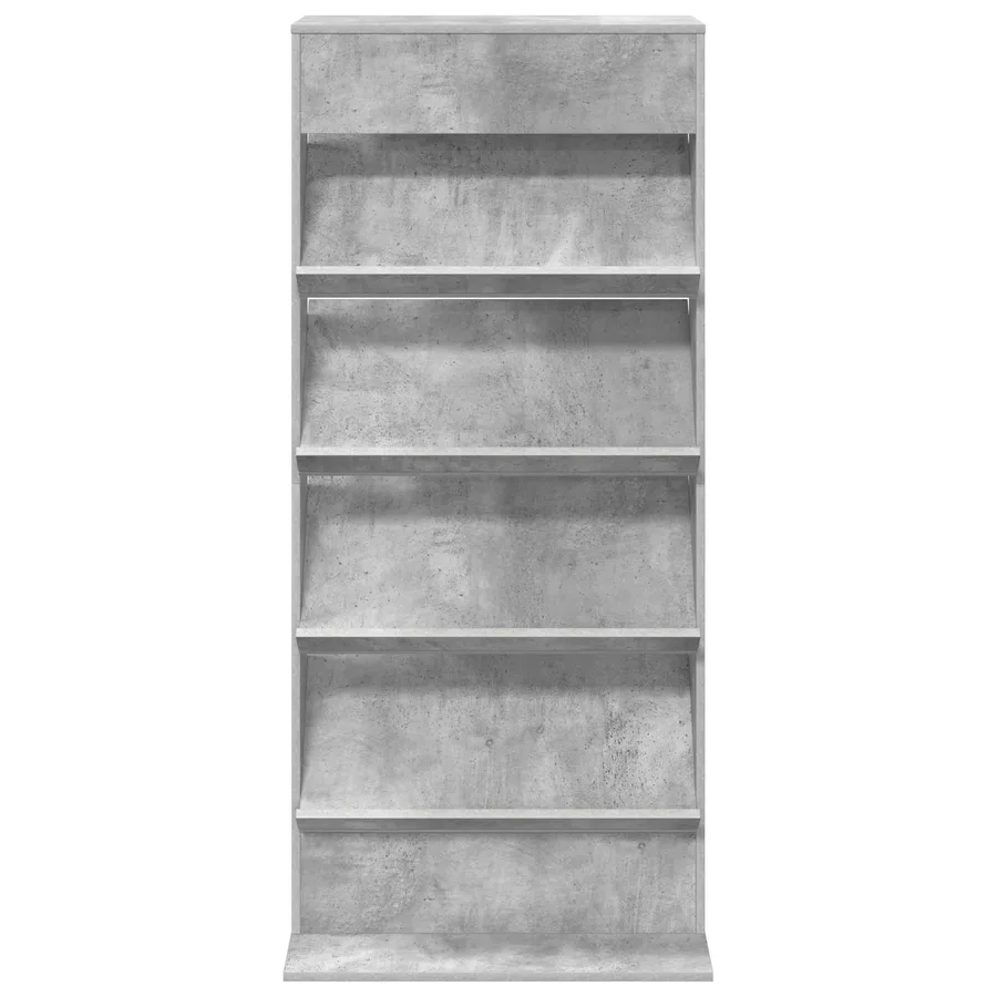 Étagère à magazines avec étagère Gris béton 70 x 41 x 156 cm - 5