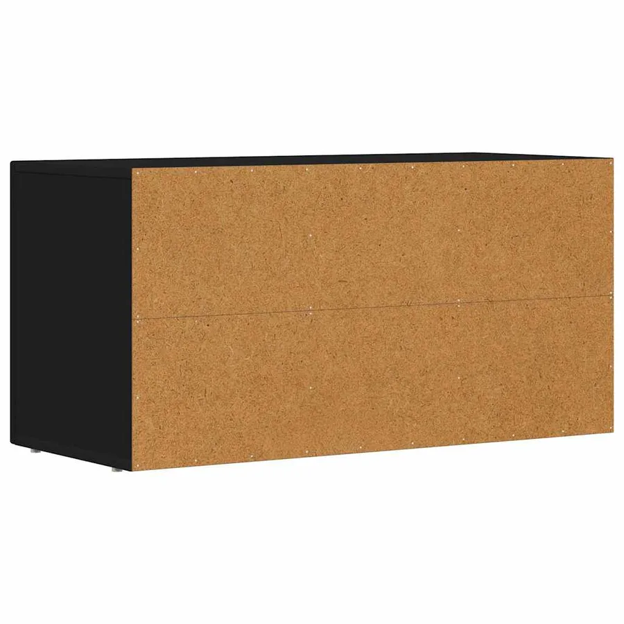 Meuble TV ELST 80 x 35 x 40 cm Noir Bois d'ingénierie - 7