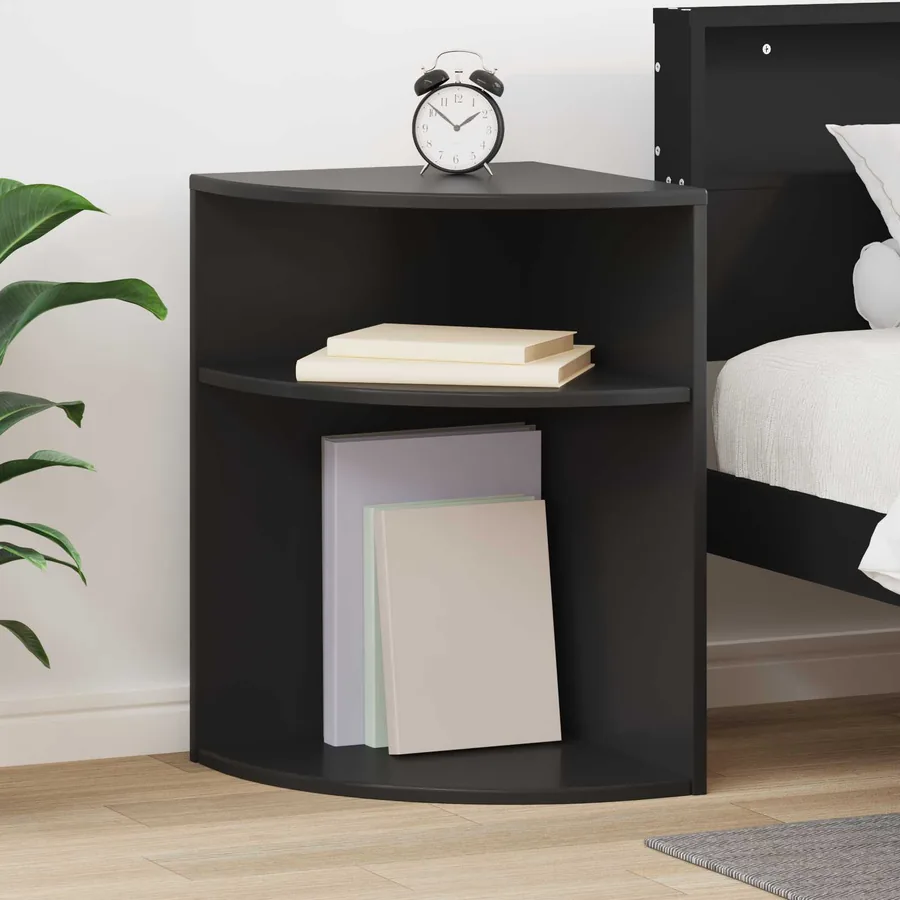 Table d'appoint Noir 39,7 x 39,7 x 60 cm Bois d'ingénierie
