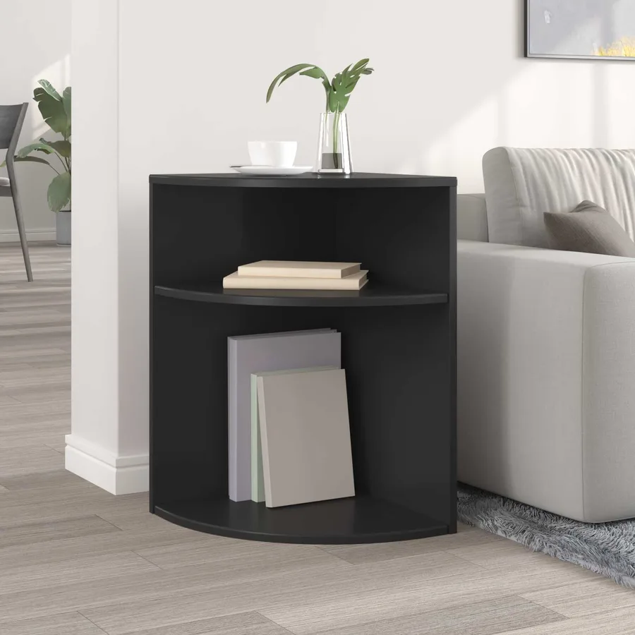 Table d'appoint Noir 39,7 x 39,7 x 60 cm Bois d'ingénierie - 4