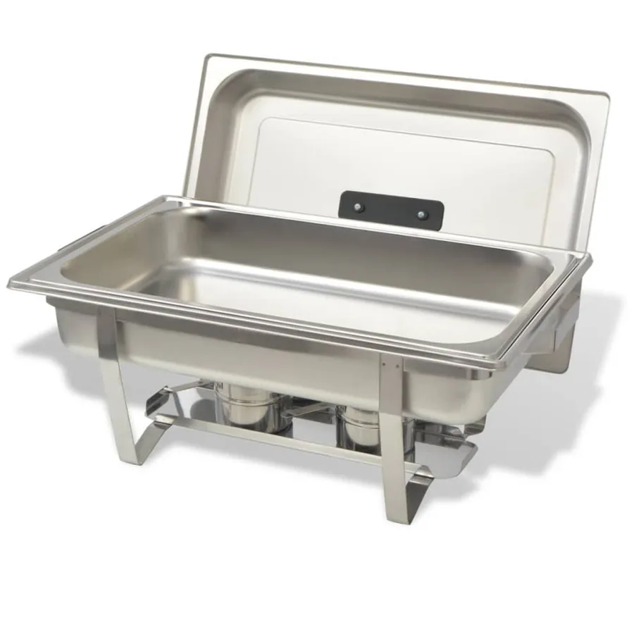 Ensemble de chauffe-plats 4 pcs Acier inoxydable - 4