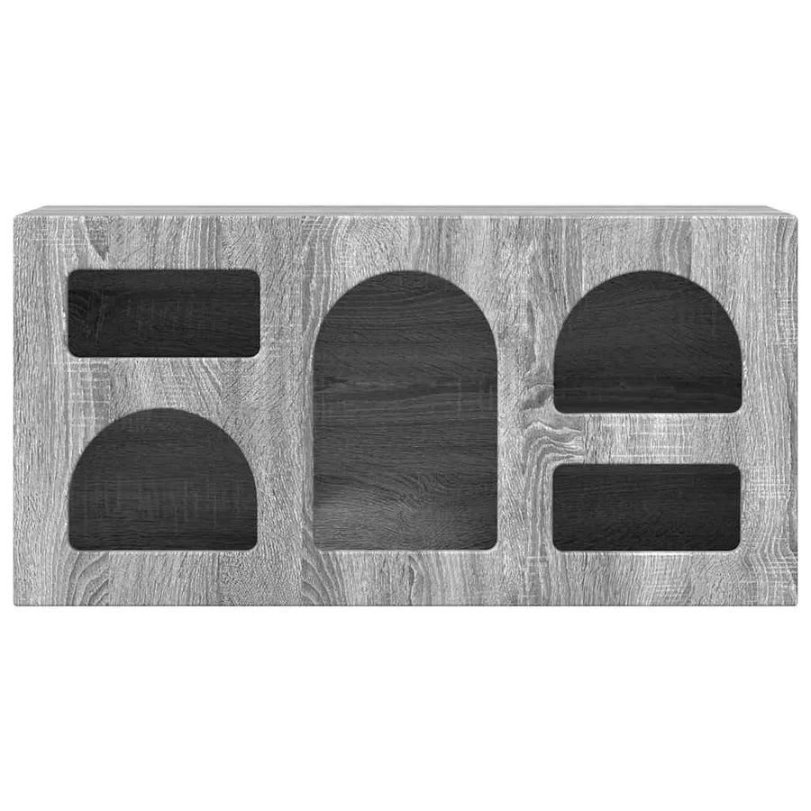 Meuble TV ELST 80 x 35 x 40 cm Gris Sonoma Bois d'ingénierie - 5