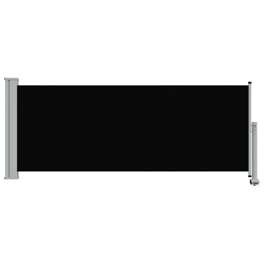 Auvent latéral rétractable de patio 100 x 300 cm Noir - 6