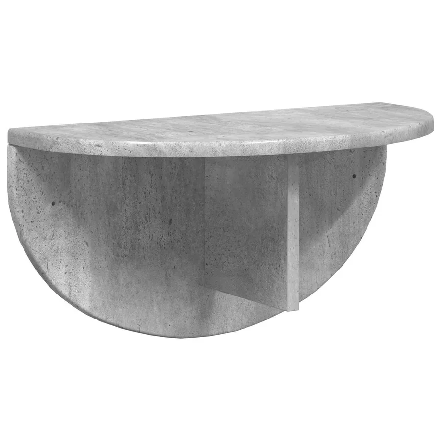 Étagère Murale Gris béton 48 x 24 x 24 cm Bois d'ingénierie - 2