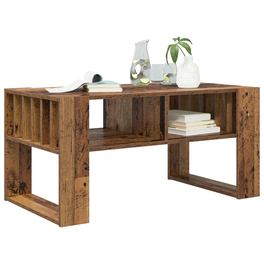 Table basse Bois ancien 92 x 49,5 x 45 cm Bois d'ingénierie - 3