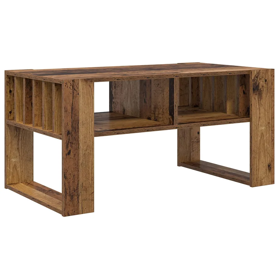 Table basse Bois ancien 92 x 49,5 x 45 cm Bois d'ingénierie - 7