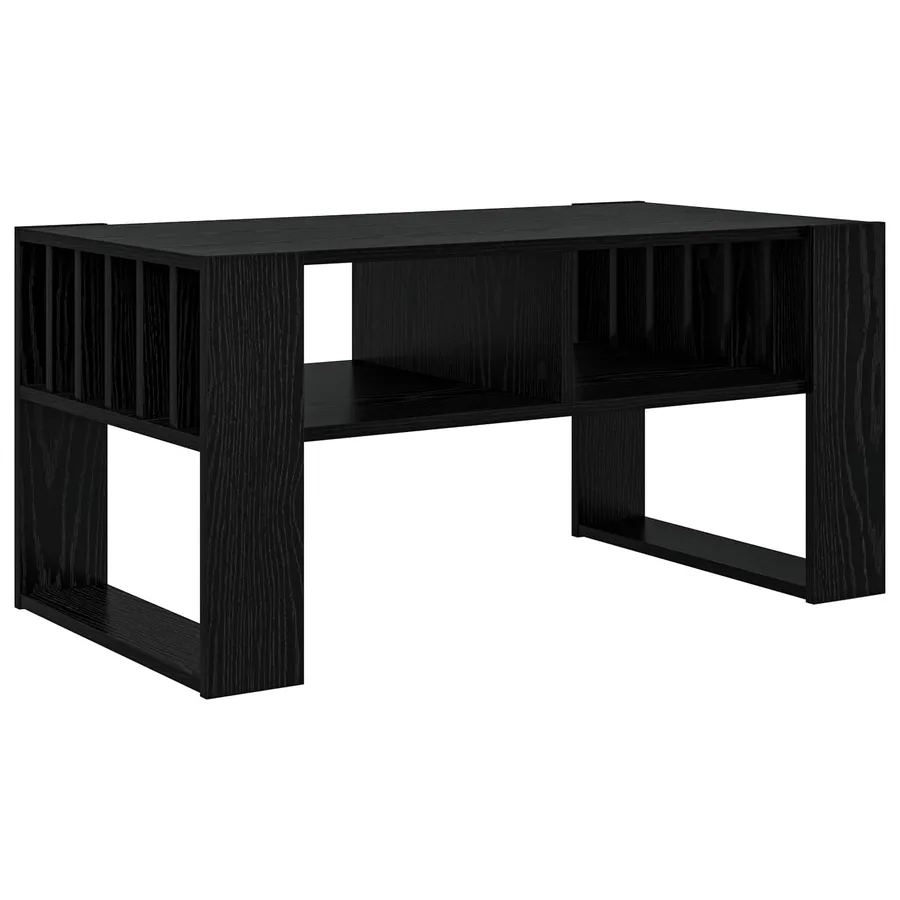 Table basse Chêne noir 92 x 49,5 x 45 cm Bois d'ingénierie - 2
