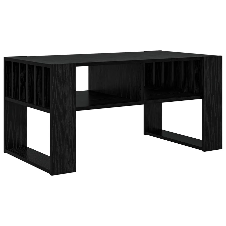 Table basse Chêne noir 92 x 49,5 x 45 cm Bois d'ingénierie - 7