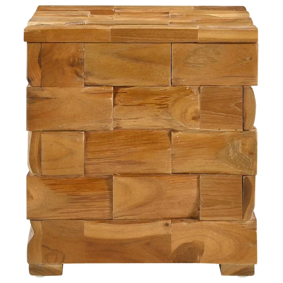 Tabouret de Rangement Marron 40 x 40 x 45 cm - 4