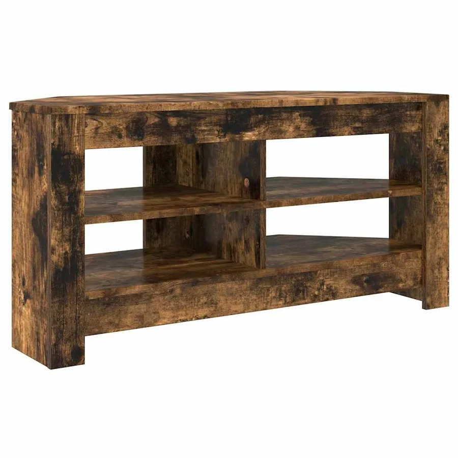 MeubleTVd'Angle Chêne fumé 102 x 40,5 x 45 cm Bois d'ingénierie - 2