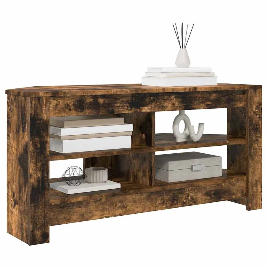 MeubleTVd'Angle Chêne fumé 102 x 40,5 x 45 cm Bois d'ingénierie - 3