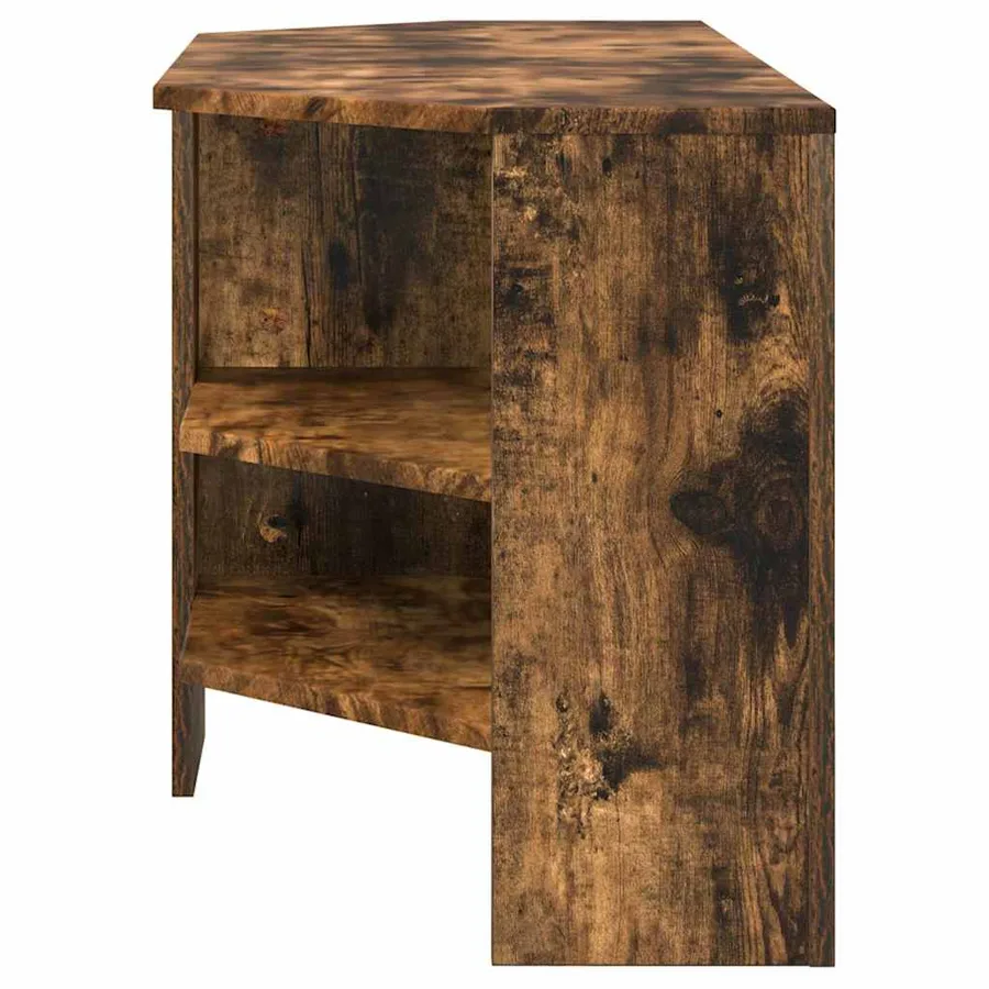 MeubleTVd'Angle Chêne fumé 102 x 40,5 x 45 cm Bois d'ingénierie - 6