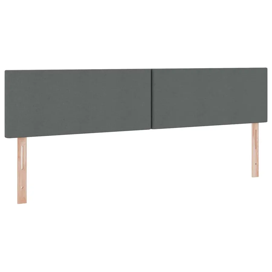 Lit de rangement LED avec matelas Gris foncé 200 x 200 cm Tissu - 9