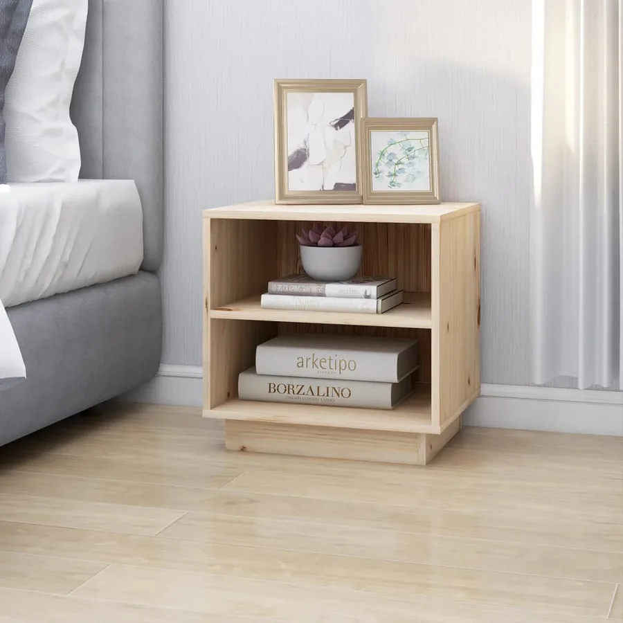 Table de chevet 40x34x40 cm Bois de pin solide - 3