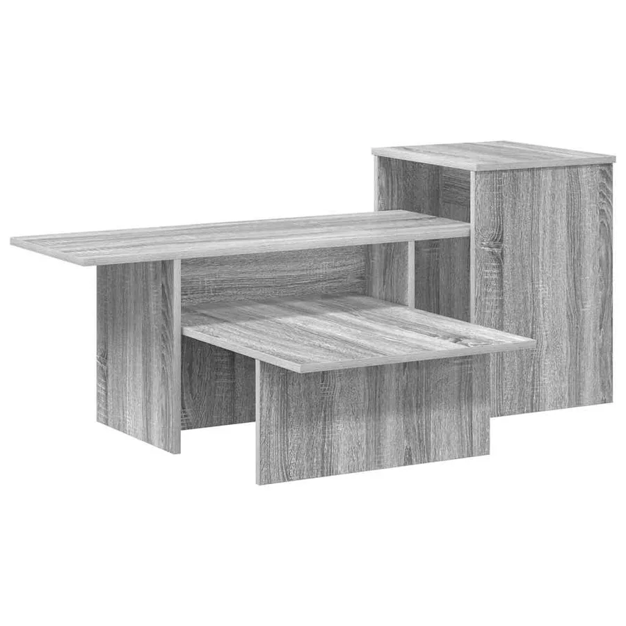 Table console Gris Sonoma 91,5 x 35 x 38,5 cm Bois d'ingénierie - 2