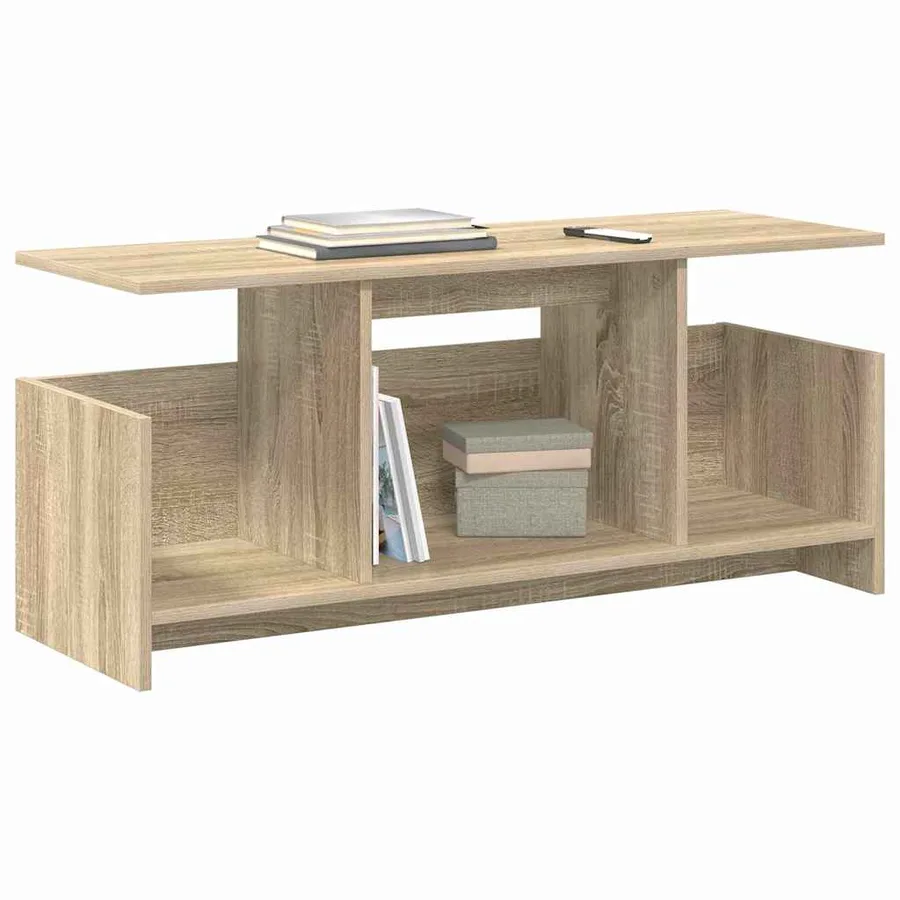 Meuble TV Chêne Sonoma 102 x 35 x 45 cm Bois d'ingénierie - 3
