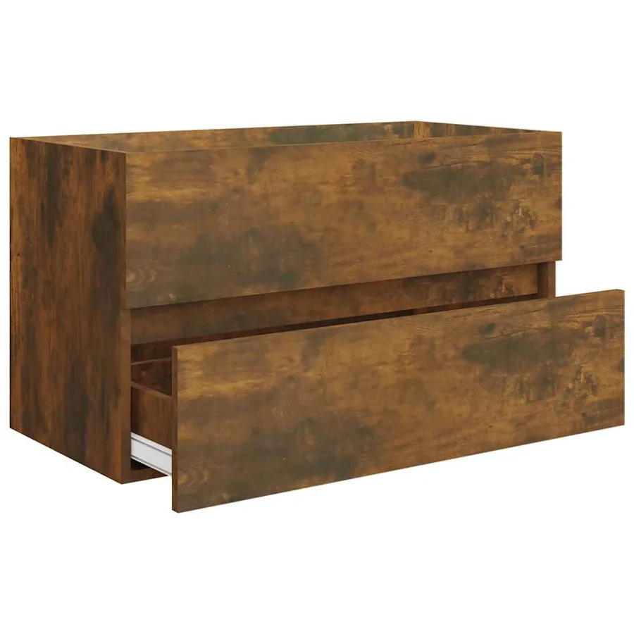 Ensemble de meubles de salle de bain 2 pcs Chêne fumé - 7