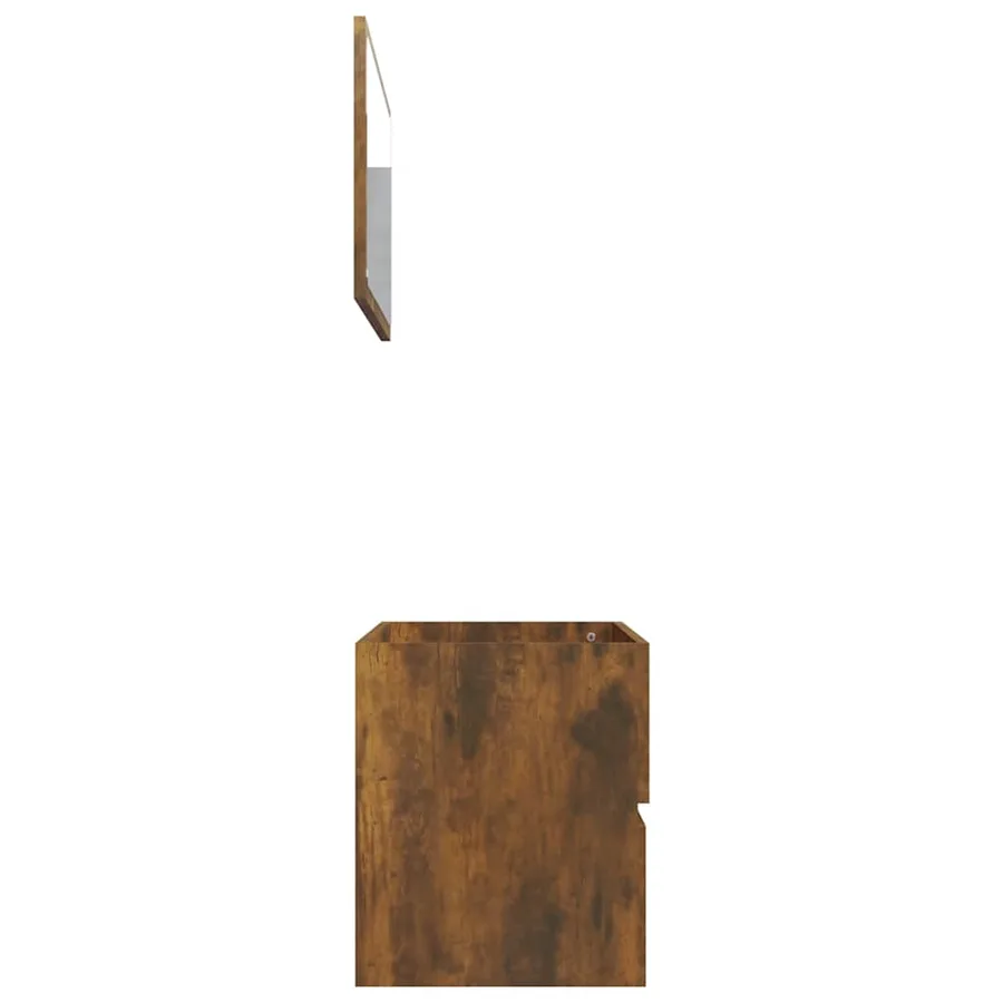 Ensemble de meubles de salle de bain 2 pcs Chêne fumé - 9
