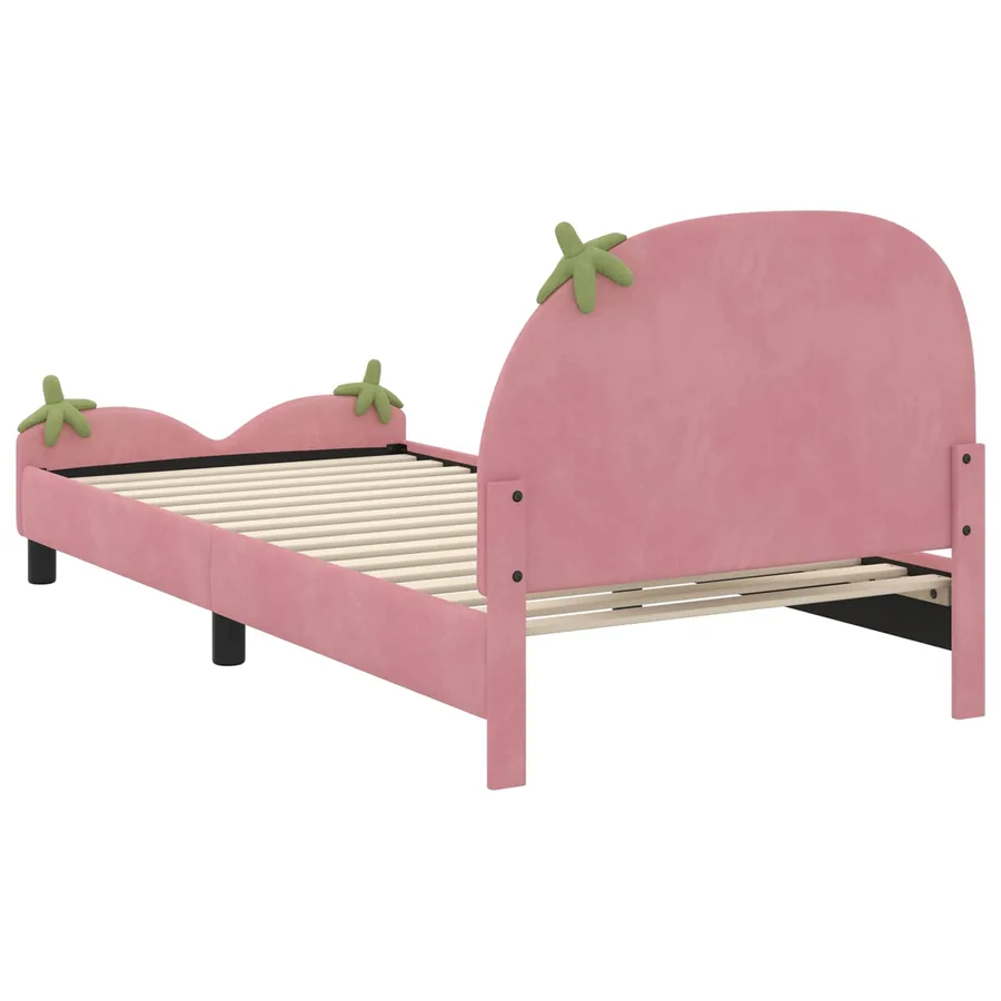 Cadre de lit pour enfants avec tête de lit Rose 90 x 190 cm - 7