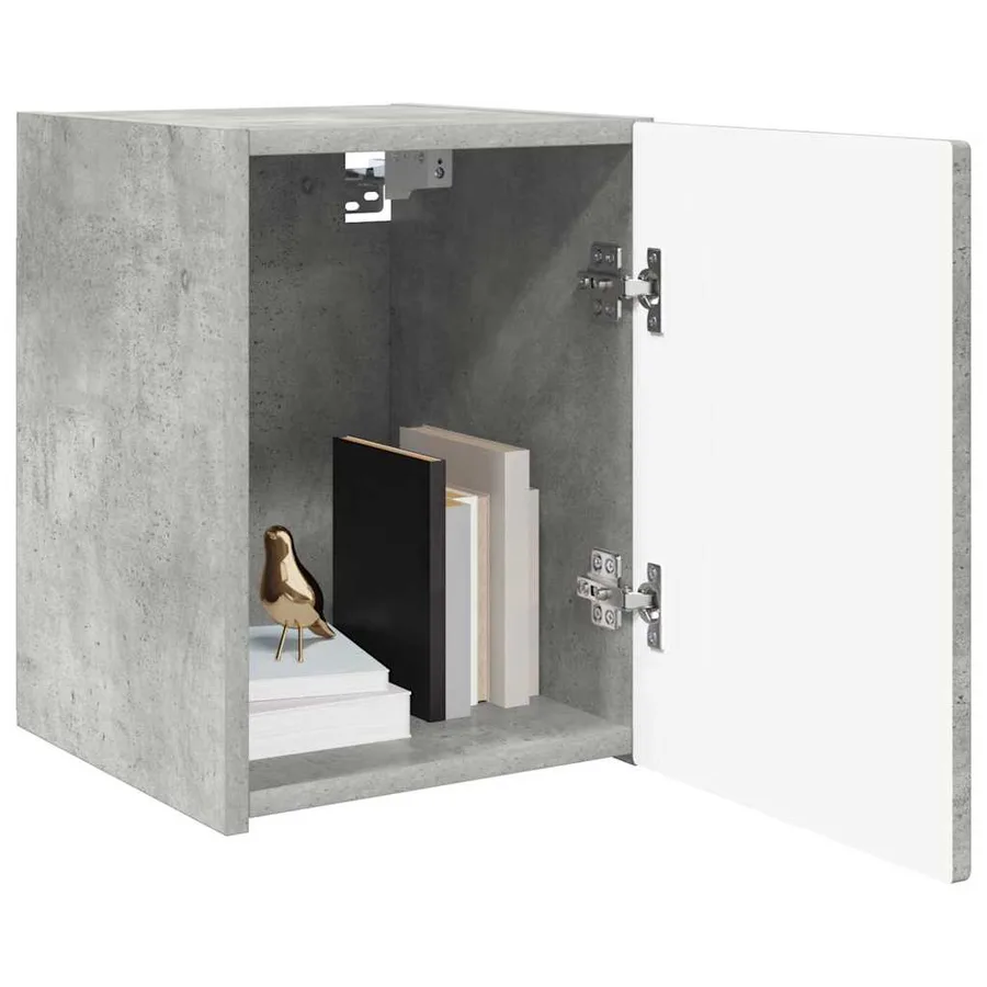 Meuble TV mural Béton 30 x 31 x 40 cm Bois d'ingénierie - 3