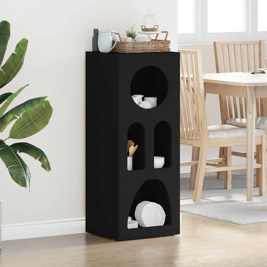 Buffet ELST Noir 40 x 35 x 100.5 cm Bois d'ingénierie