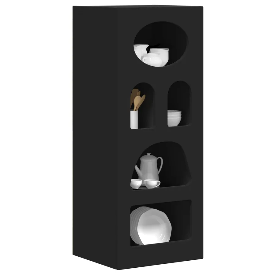 Buffet ELST Noir 40 x 35 x 100.5 cm Bois d'ingénierie - 3