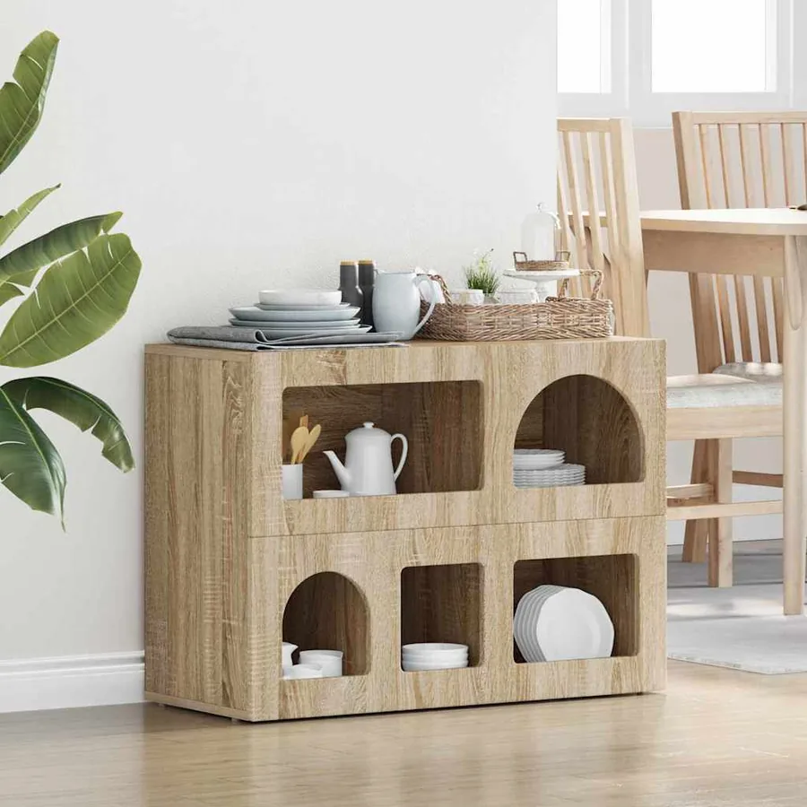 Buffet ELST Chêne Sonoma 80,5 x 35 x 59 cm Bois d'ingénierie