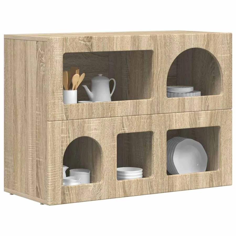 Buffet ELST Chêne Sonoma 80,5 x 35 x 59 cm Bois d'ingénierie - 3