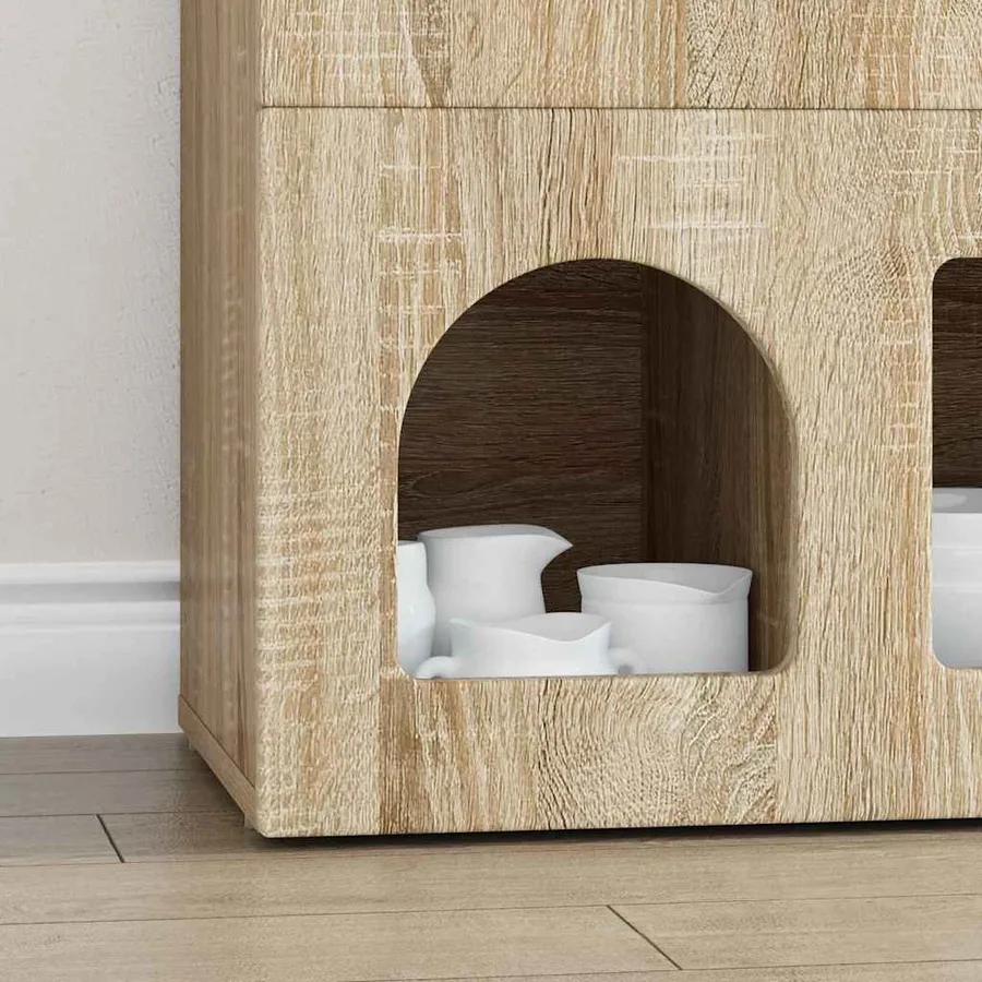 Buffet ELST Chêne Sonoma 80,5 x 35 x 59 cm Bois d'ingénierie - 5