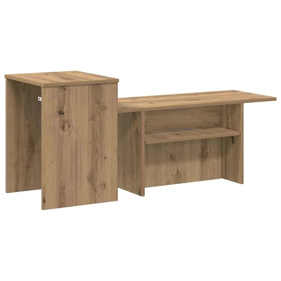 Table console Chêne artisanal 91,5 x 35 x 38,5 cm - 7