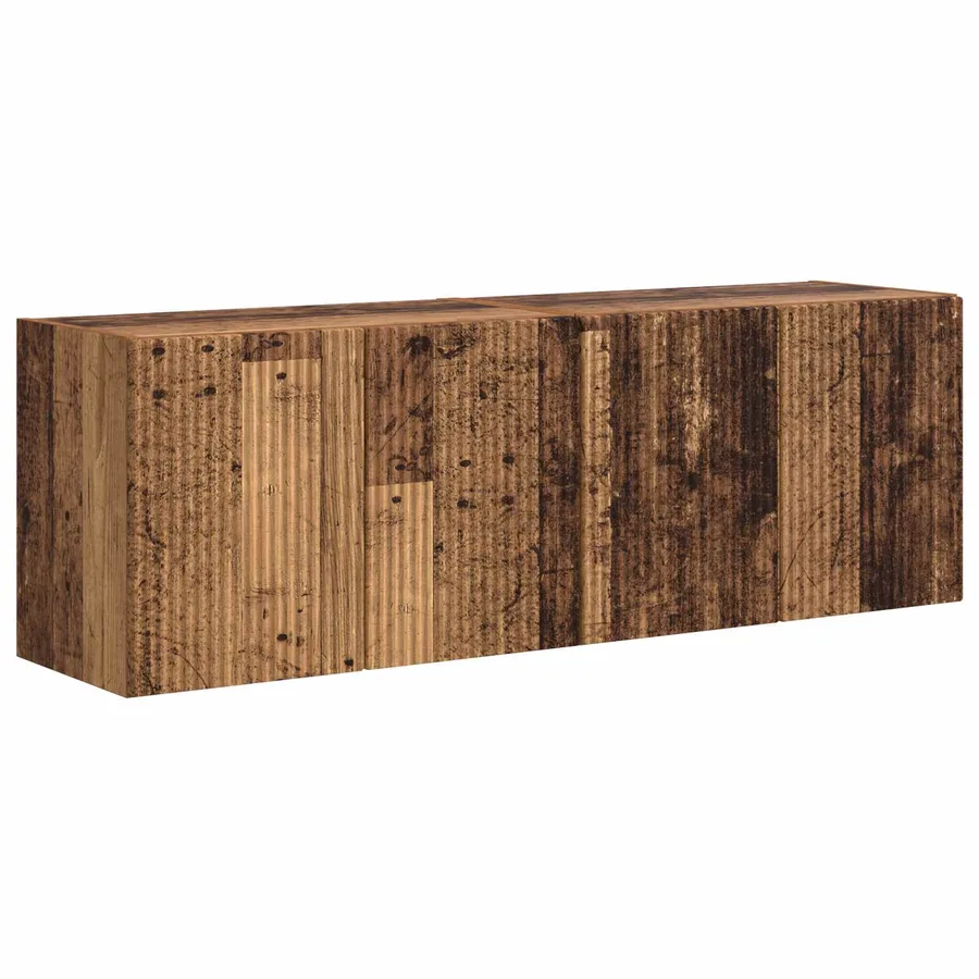 Meuble TV mural 2 pcs Bois Ancien 59,5 x 31 x 40 cm - 2