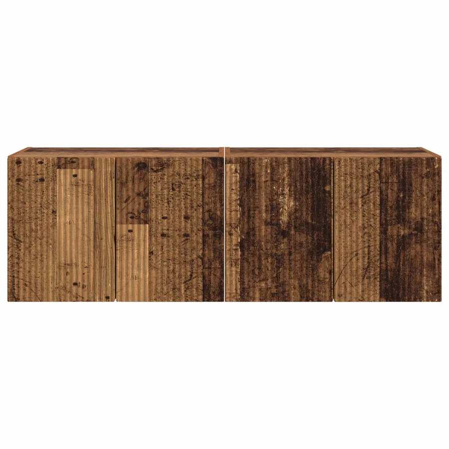 Meuble TV mural 2 pcs Bois Ancien 59,5 x 31 x 40 cm - 6