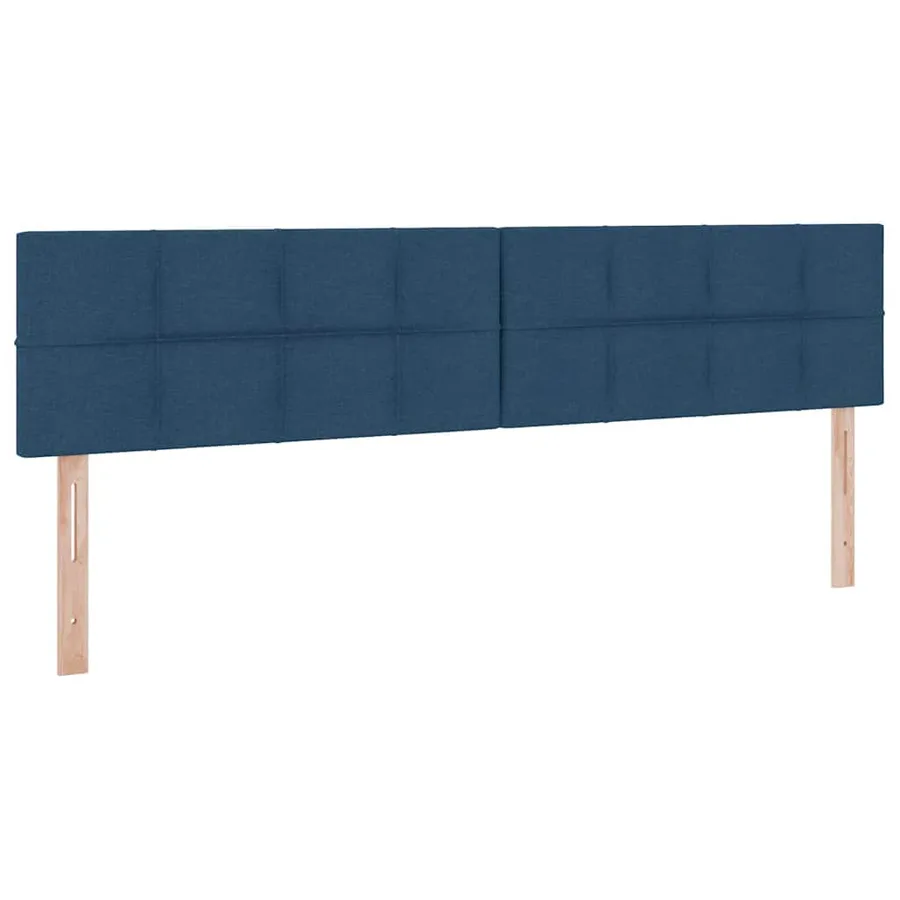 Lit de rangement LED avec matelas Bleu 200 x 200 cm Tissu - 10